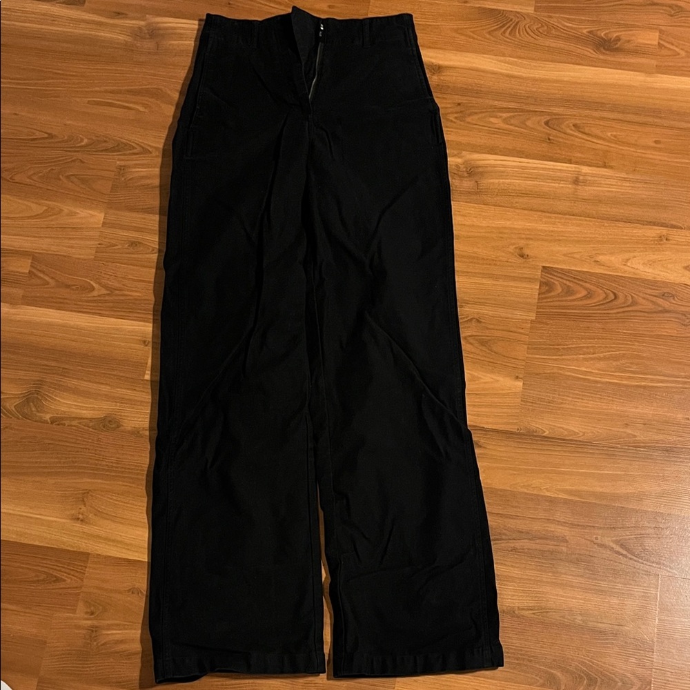 Elegant Black Wide Leg Women's Pants